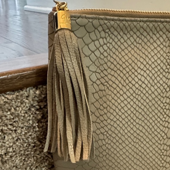 GiGi New York Taupe Clutch with Tassel - Picture 3 of 12